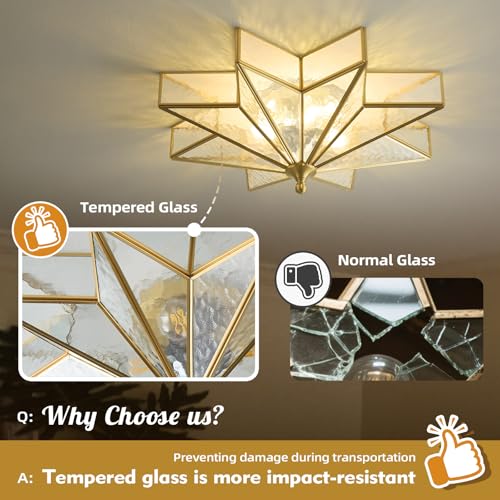 Star Brass Vintage Ceiling Light