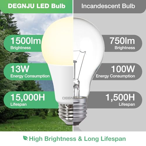 A19 LED Light Bulbs (12 Count)