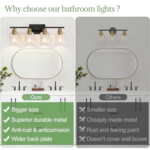 4 Light Bathroom Light Fixtures