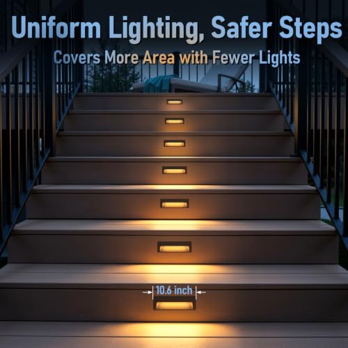3 Pack 10.6 Inch 5CCT Low Voltage LED Step Lights (3 Count)