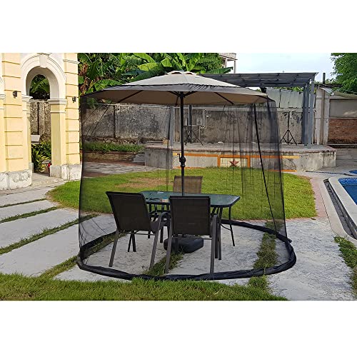 9 10 FT Mosquito Net for Patio Umbrella Outdoors Screen Polyester Hanging Tent