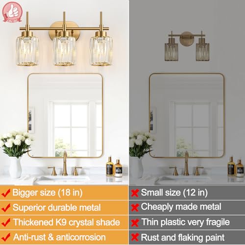 Modern Crystal Bathroom Vanity Light