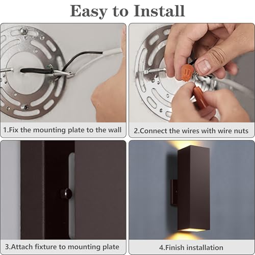 Dusk to Dawn Outdoor Wall Lights (2 Count)