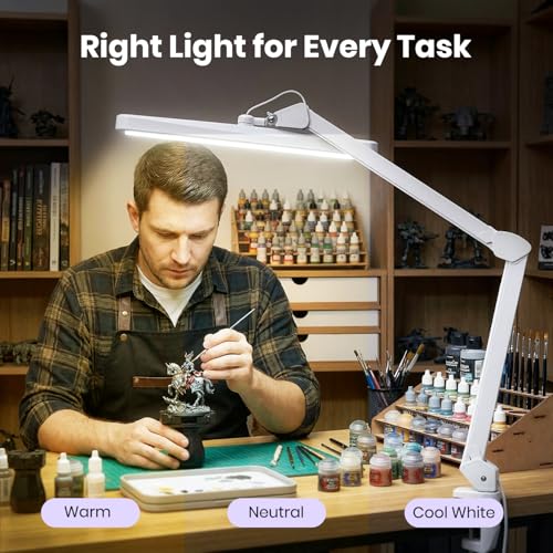 XL 2 500 Lumens 30W LED Task Lamp with Clamp