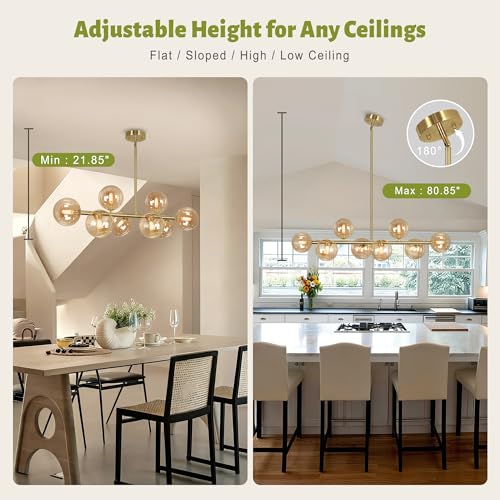 Gold Linear Chandelier