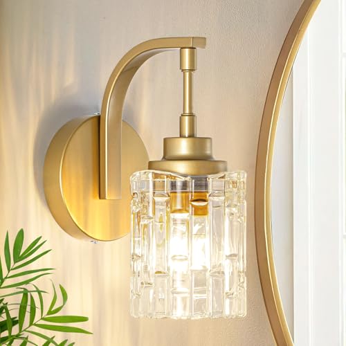 Gold Bathroom Wall Sconce Light