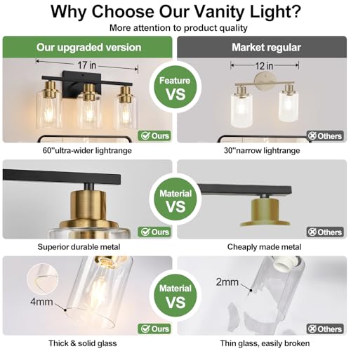 3 Light Bathroom Light Fixtures