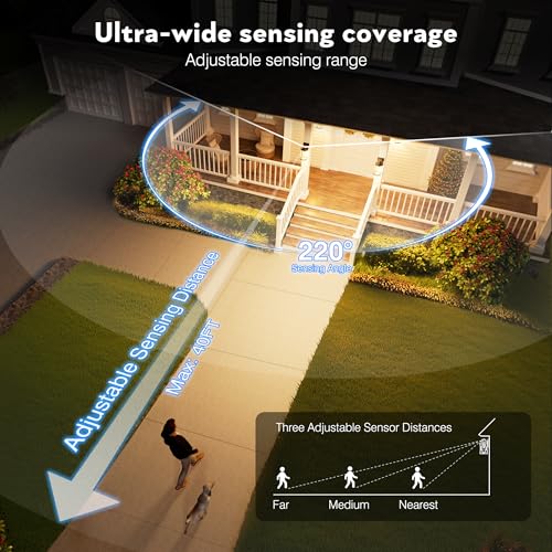 Outdoor Light Fixture With Motion Sensor