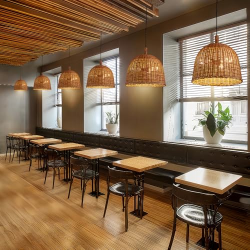 13.8" Rattan Pendant Light