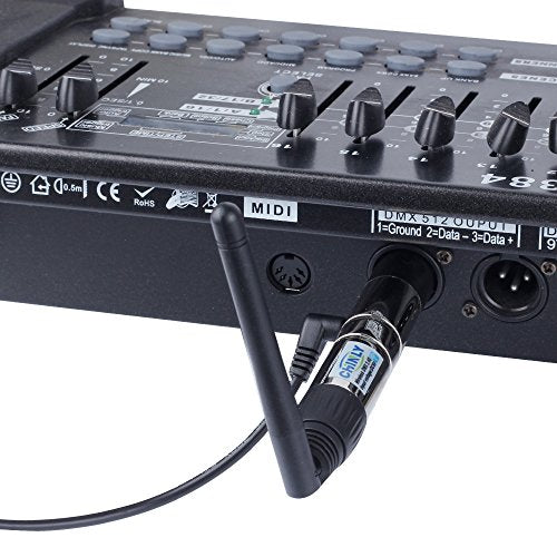4pcs DMX512 DMX Dfi DJ 2.4G Wireless 3 Receiver with Light Dome & 1 Transmitter LED Lighting Control Short version for LED Stage Par Party Light