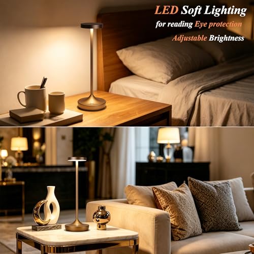 Rechargeable Cordless Table Lamps 6000mAh LED Battery Table Light