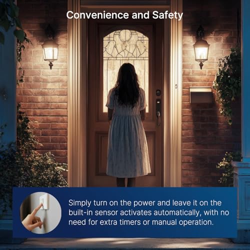 Dusk to Dawn Outdoor Sensor ST19 LED Edison Bulb (8 Count)