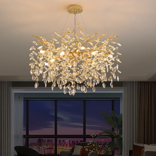 Tree Branch Chandelier Modern Crystal Pendant Light