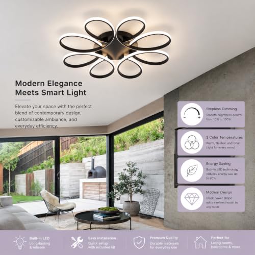 29.53 inch Modern LED Ceiling Light