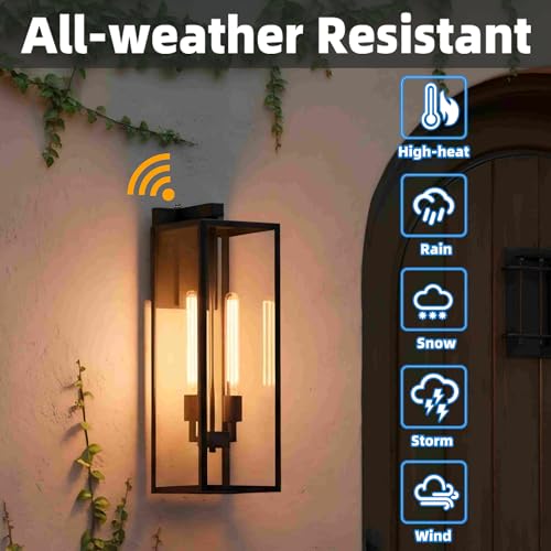 1 Pack 25 Inch Large Outdoor Wall Light Dusk to Dawn