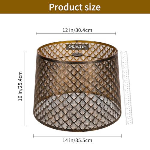 Metal Etching Large Lamp Shade