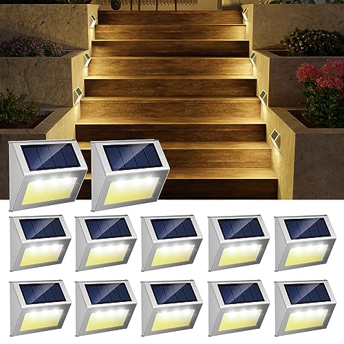 Solar Deck Lights Perfect for Fence (12 Count)