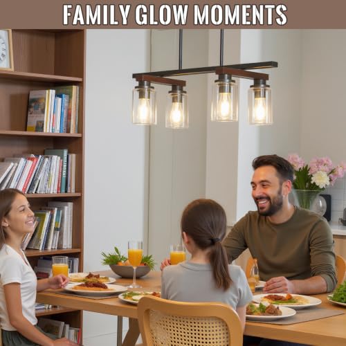 4 Light Black Linear Chandelier (4 Count)