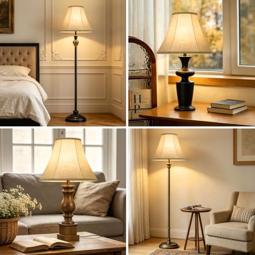 Large Bell Lamp Shades Set of 2 (2 Count)