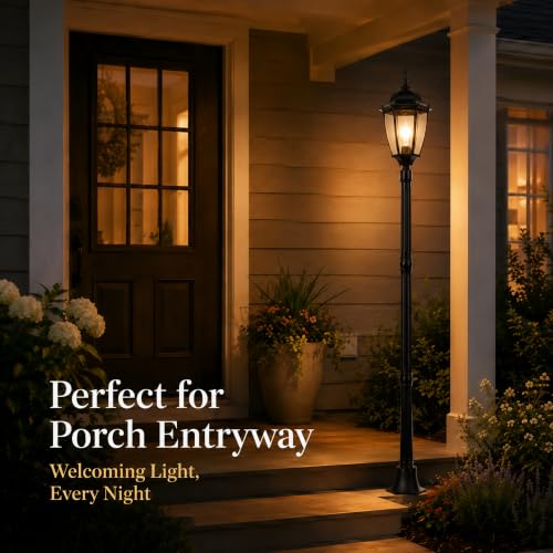 84.6" Outdoor Lamp Post Light