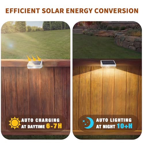 Solar Fence Lights 12 Pack (12 Count)