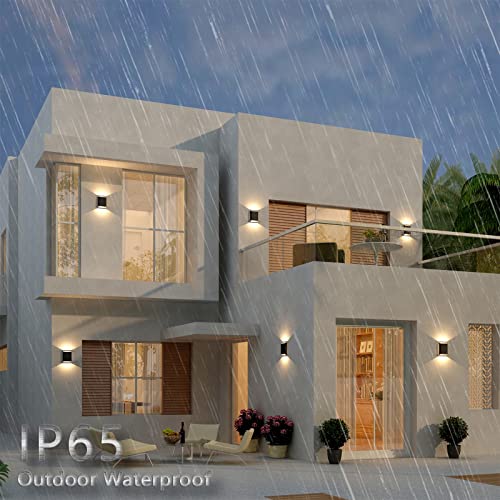 LED Wall Lights Outdoor Wall Sconces Dimmable 15.5W (2 Count)