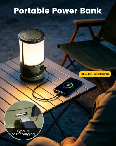 1200LM LED Camping Lantern Rechargeable