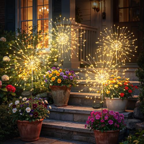 Solar Garden Lights Outdoor (4 Count)