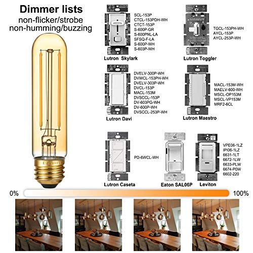 T10 Tubular E26 Light Bulb (6 Count)