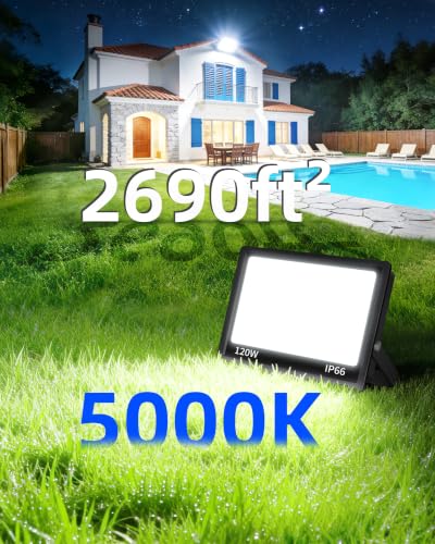 14400LM LED Flood Light Outdoor Plug in
