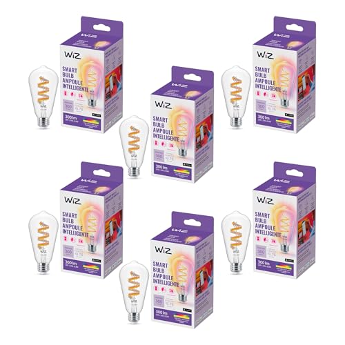 Color ST19 Filament LED Smart Bulb (6 Count)