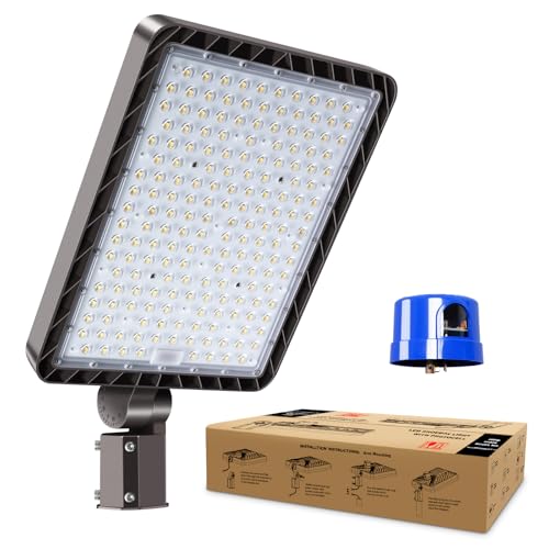 480W LED Parking Lot Light Slip Fitter Dusk to Dawn Photocell