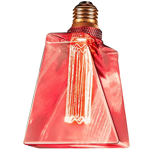 RED Light Bulb LED Vintage 3.5W Equivalent 20W Ice ShapedE26 Medium Base