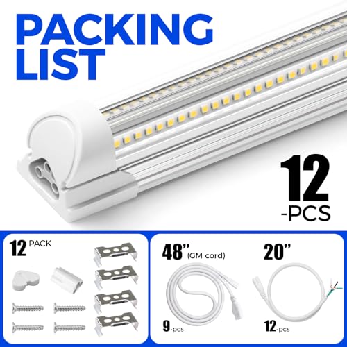 T8 LED Shop Lights 8FT (12 Count)