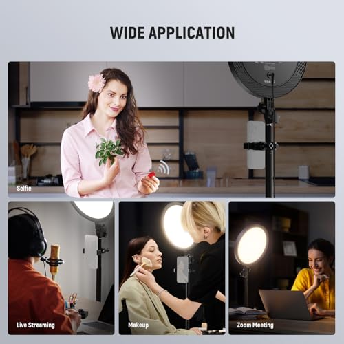 Basics 12" 24W Large Ring Light w 68" Stand