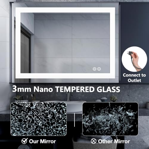 32.1"x40.1" LED Bathroom Mirror