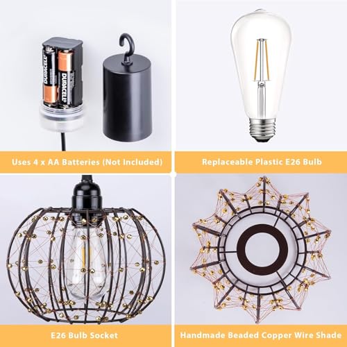 Battery Operated Hanging Chandelier Outdoor (3 Count)