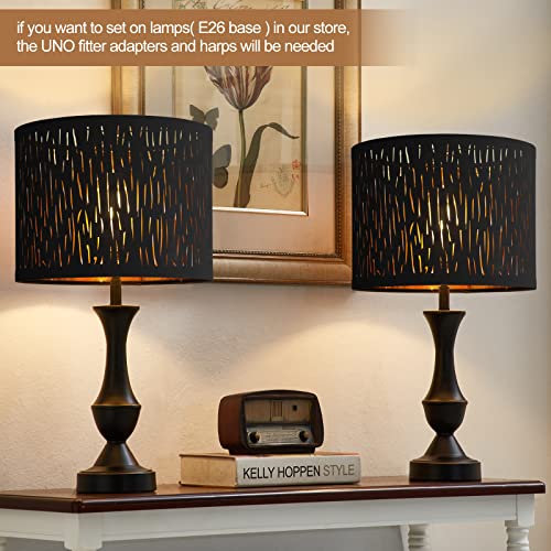 Black Lampshades Set of 2 (2 Count)
