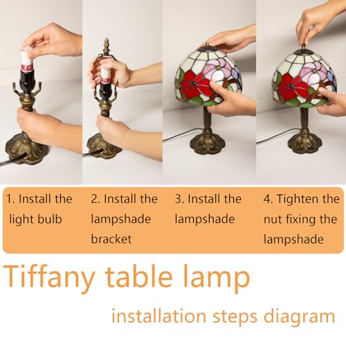Tiffany Rose Style Lamp