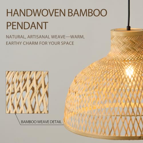 Natural Bamboo Pendant Light