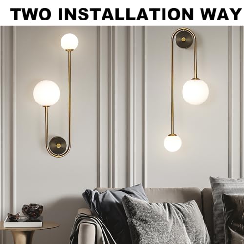 Modern Gold Wall Sconce Mid Century Gold Wall Lamp U