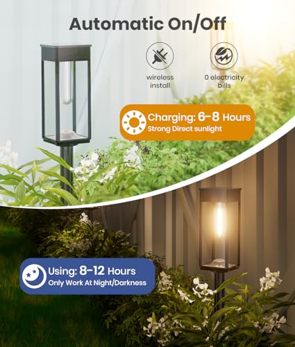 Solar Pathway Lights Outdoor (2 Count)
