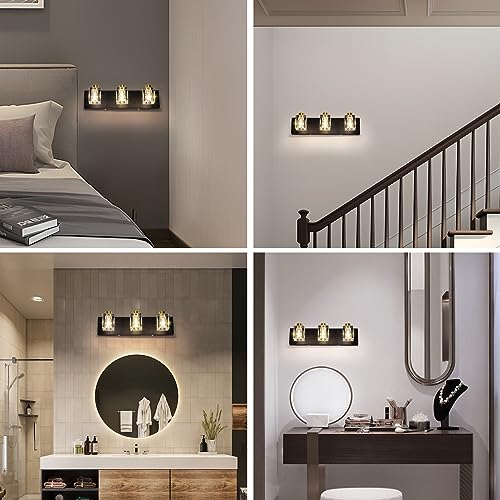 3 Light Crystal Vanity Lights