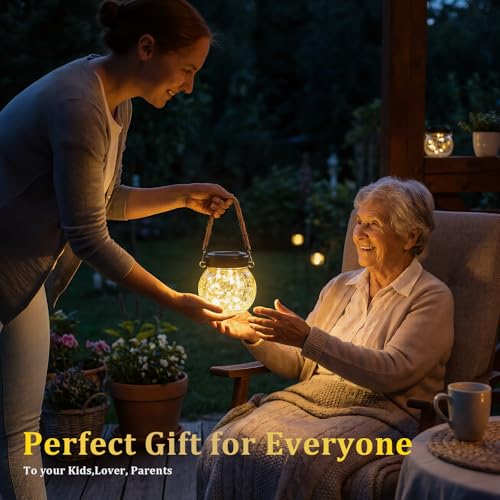 4 Pack M Size Solar Lantern Gifts for Women (4 Count)