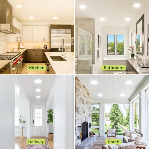 1PACK Flush Mount LED Ceiling Light Fixture White