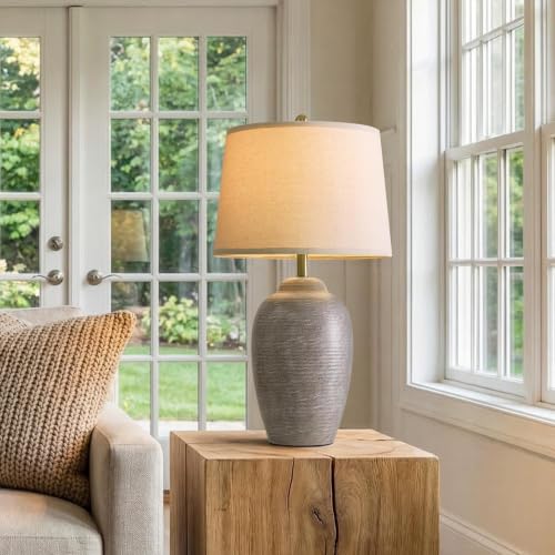 29.5" Tall Vintage Ceramic Table Lamp with 5FT Cord