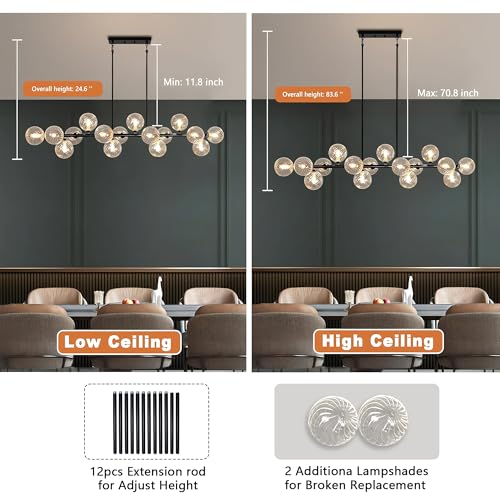 16 Light Linear Chandelier (16 Count)
