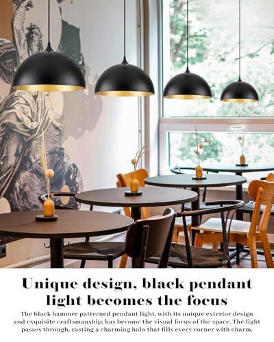 Black Pendant Lights Kitchen Island 2 Pack (2 Count)