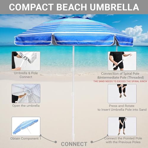 6ft Beach Umbrella