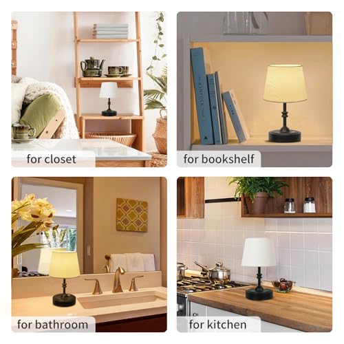 2 Pack Small Cordless Lamp (2 Count)